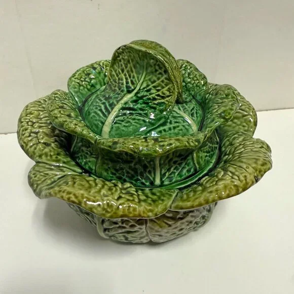 *RARE* Vintage Cabbage Tureen - Picture 2 of 12